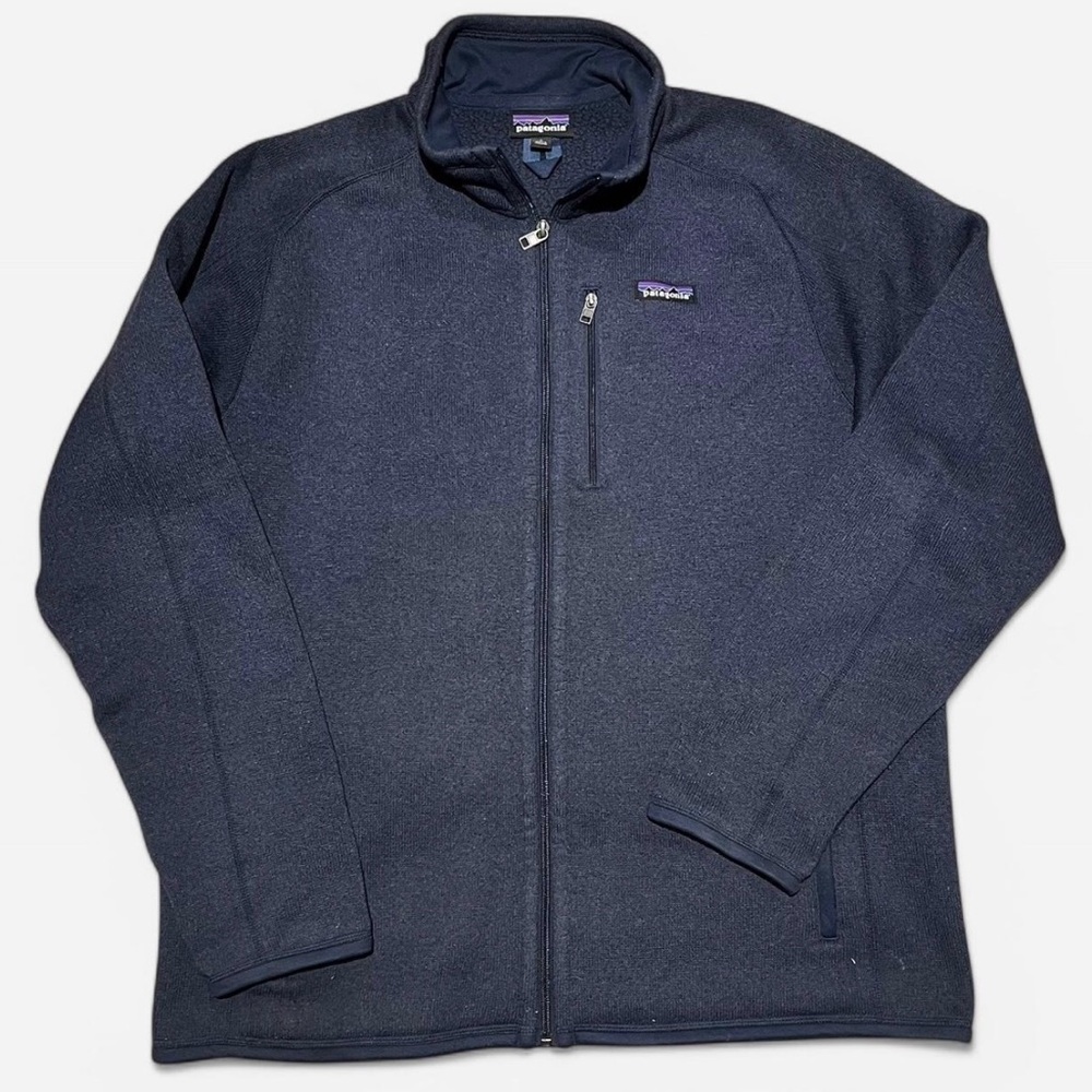 Patagonia Men’s Better Sweater Fleece Jacket – Large, Navy Blue